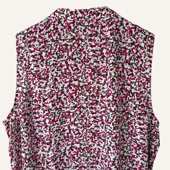 Ann Taylor - Floral Romantic Sleeveless Feminine Button Up Flowy Size S - Picture 7 of 9